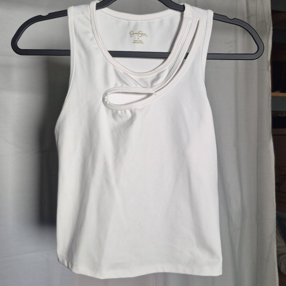 Jessica Simpson Athletic Top Women's Small White Soft!